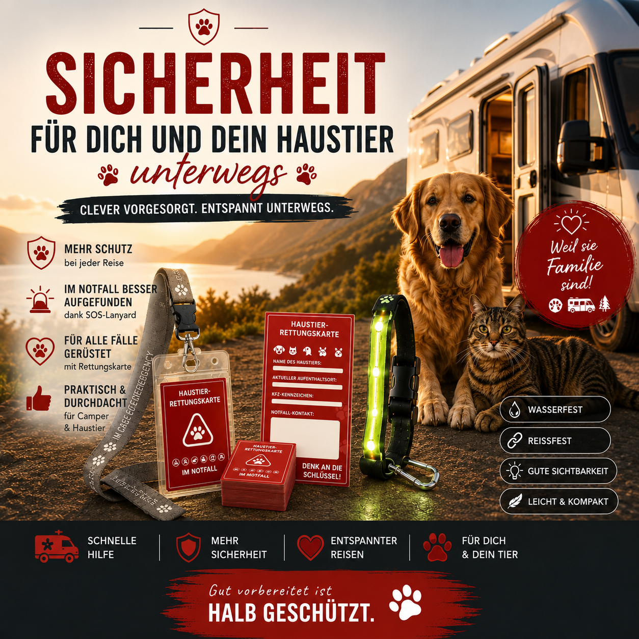 Camping und Haustier