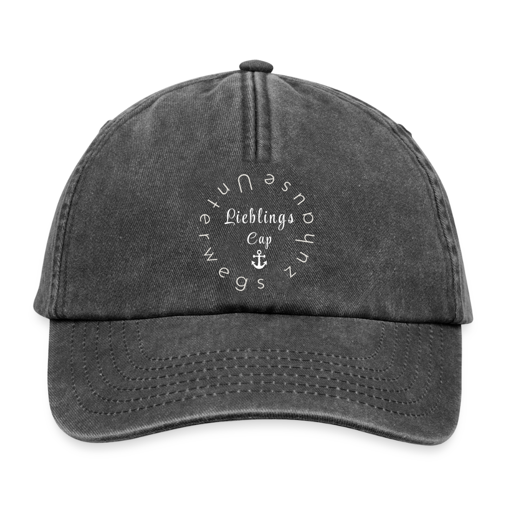 „LieblingsCap“ von Unterwegs zuhause – Dein Lieblingsgefühl zum Aufsetzen - Vintage Schwarz