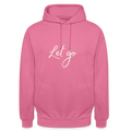 Unisex Hoodie „Live Love Let Go“ – Hoodie mit Spruch für Damen & Herren, Statement Hoodie, Freizeit Hoodie, Reise Hoodie, Camping Hoodie, Geschenk Idee - Pink
