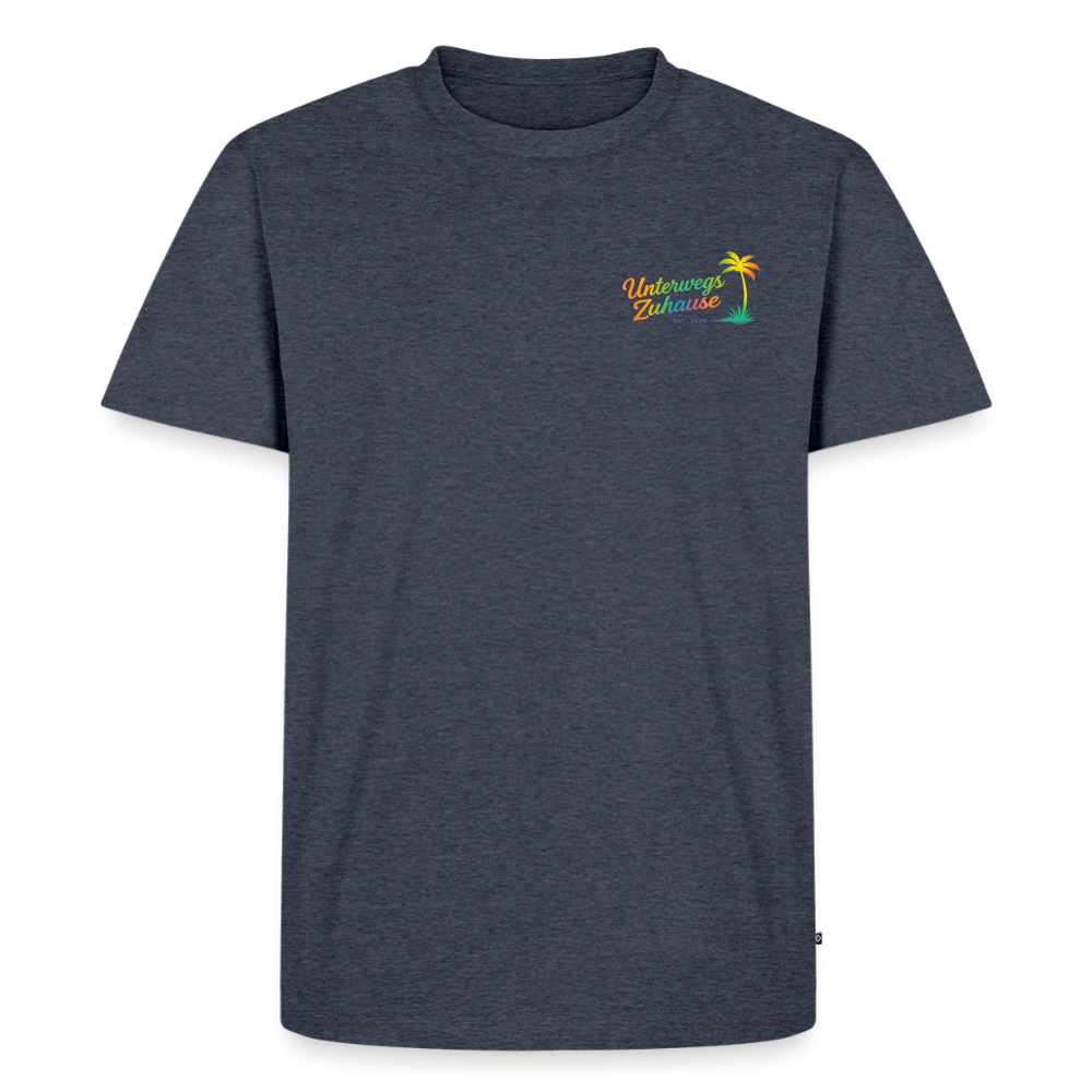 Herren Bio-T-Shirt Camp your Life – Vanlife, Wohnmobil & Camping - Jeansblau 
