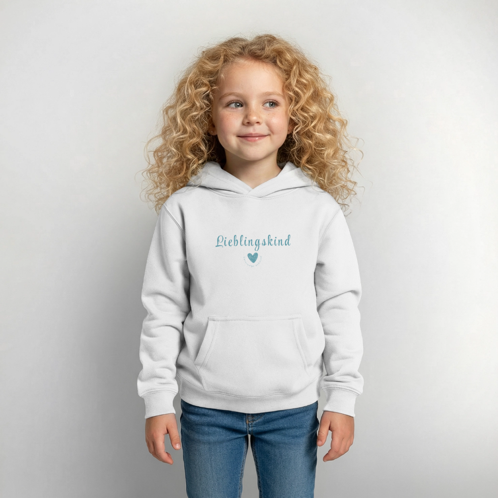 Kinderhoodie Lieblingskind von Unterwegs zuhause – Kuschelig & Bequem - Weiß