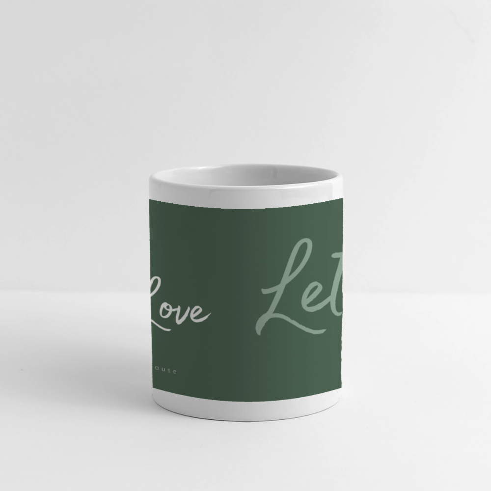 Panoramatasse „Live – Love – Let go!“ – Dein Moment für jeden Tag - Weiß