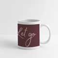 Panoramatasse „Live – Love – Let go!“ – Dein Moment für jeden Tag - Weiß