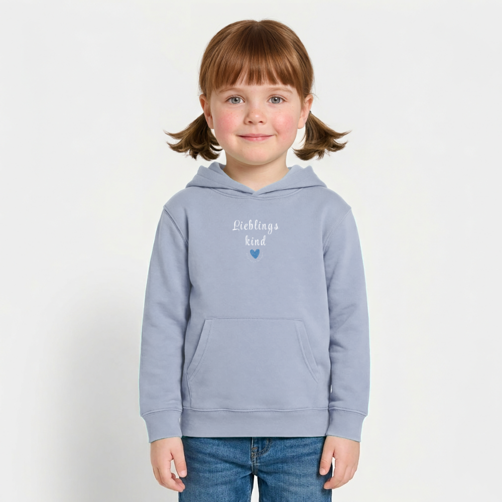 Kinderhoodie „Lieblingskind“ von Unterwegs zuhause – Geborgenheit zum Reinkuscheln - Lavendel-Violett
