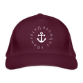 Basic-Cap von Unterwegs zuhause“ – Nachhaltige Basecap für Damen & Herren, Camping, Reisen, Freizeit, Vanlife & Outdoor - Burgunderrot
