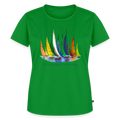 Frauen Bio-T-Shirt Unterwegs zuhause V-Ausschnitt – Camping & Vanlife - Grün