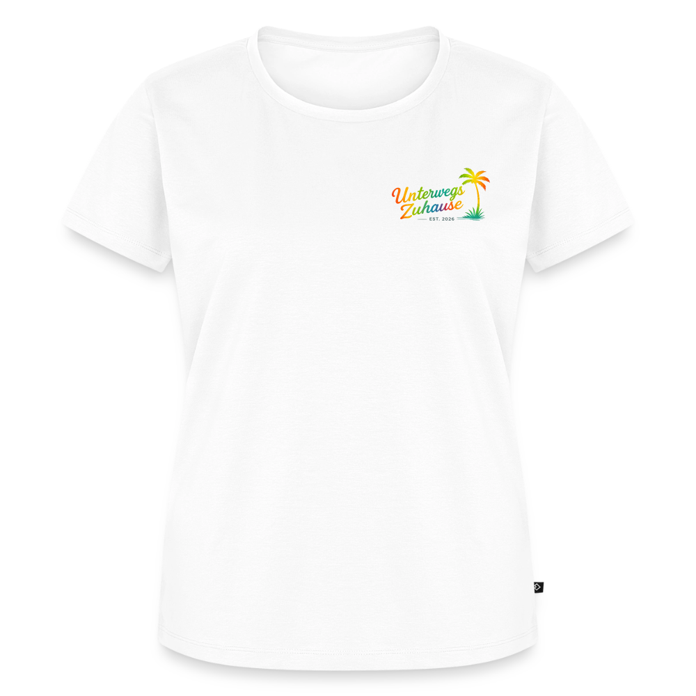 Frauen Bio-T-Shirt Camp your Life – Vanlife, Wohnmobil & Camping - Weiß
