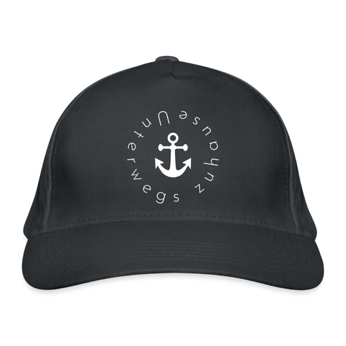 Basic-Cap von Unterwegs zuhause“ – Nachhaltige Basecap für Damen & Herren, Camping, Reisen, Freizeit, Vanlife & Outdoor - Graphite