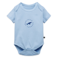 Baby Bio-Kurzarm-Body - Hellblau
