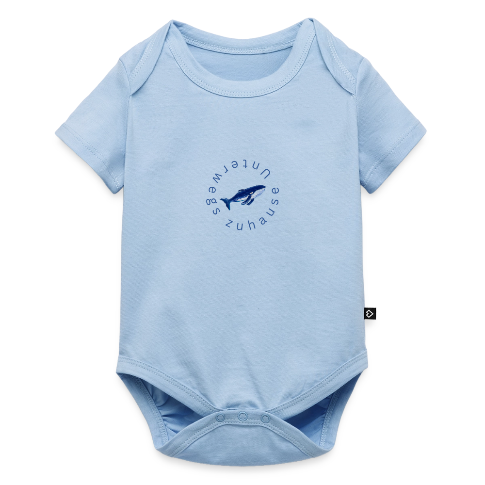 Baby Bio-Kurzarm-Body - Hellblau