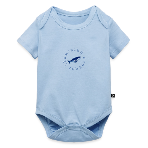 Baby Bio-Kurzarm-Body - Hellblau