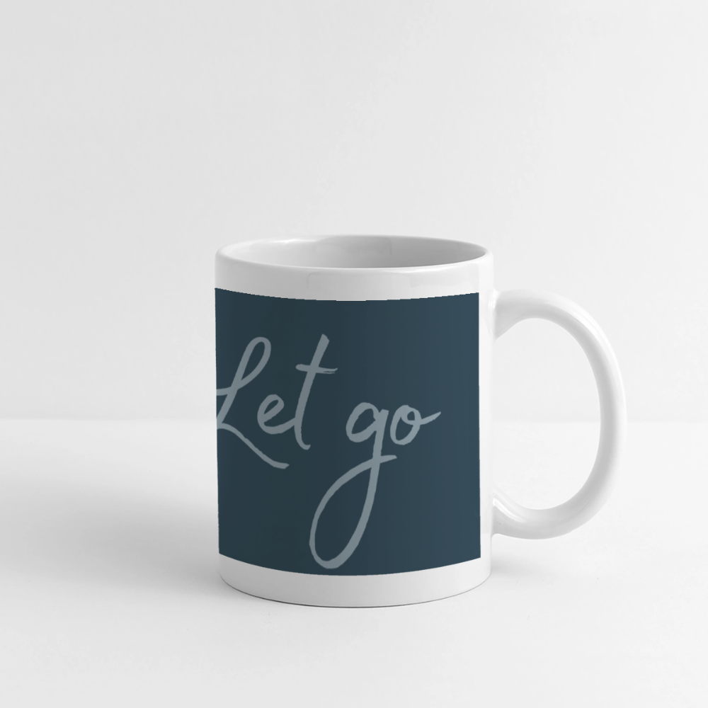 Panoramatasse „Live – Love – Let go!“ – Dein Moment für jeden Tag - Weiß