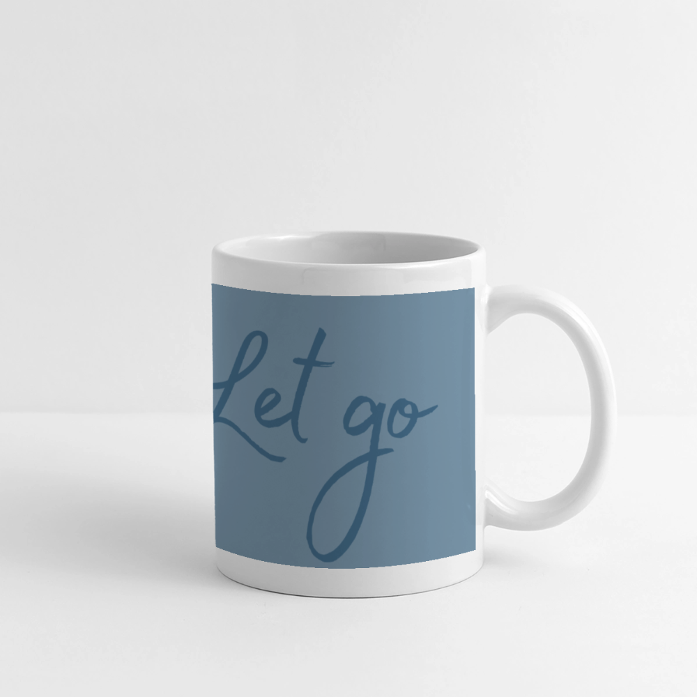 Panoramatasse „Live – Love – Let go!“ – Dein Moment für jeden Tag - Weiß