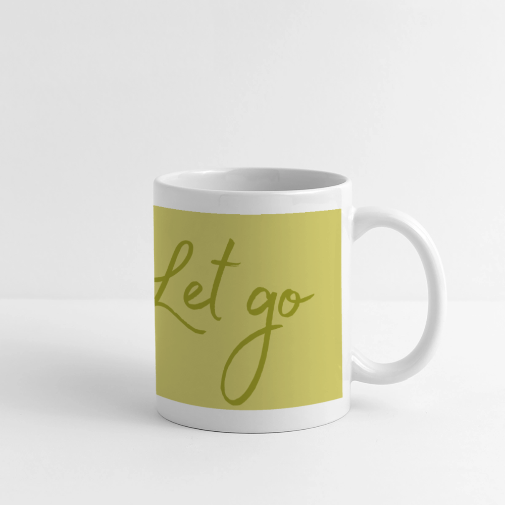 Panoramatasse „Live – Love – Let go!“ – Dein Moment für jeden Tag - Weiß