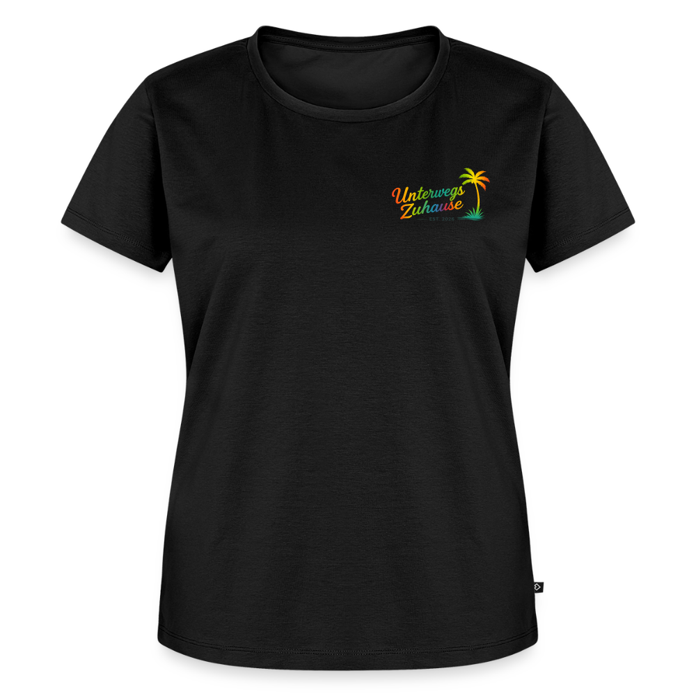 Frauen Bio-T-Shirt Camp your Life – Vanlife, Wohnmobil & Camping - Schwarz