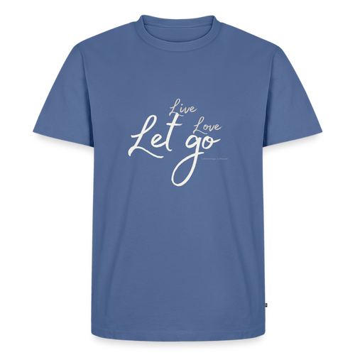 Herren T-Shirt „Live Love Let Go“ – Shirt mit Spruch für Männer, Statement Shirt, Freizeitshirt, Urlaub Shirt, Camping Shirt, Geschenk für Männer Schwarz 4XL