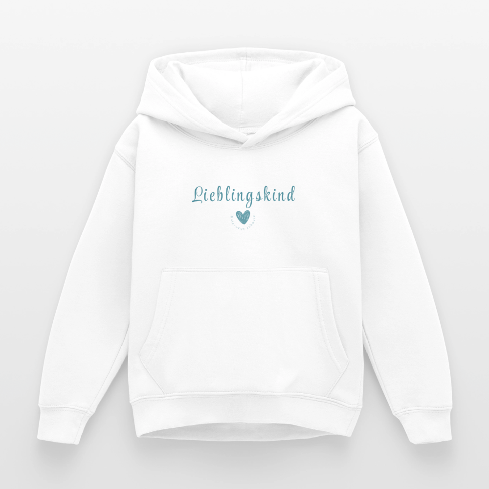 Kinderhoodie Lieblingskind von Unterwegs zuhause – Kuschelig & Bequem - Weiß