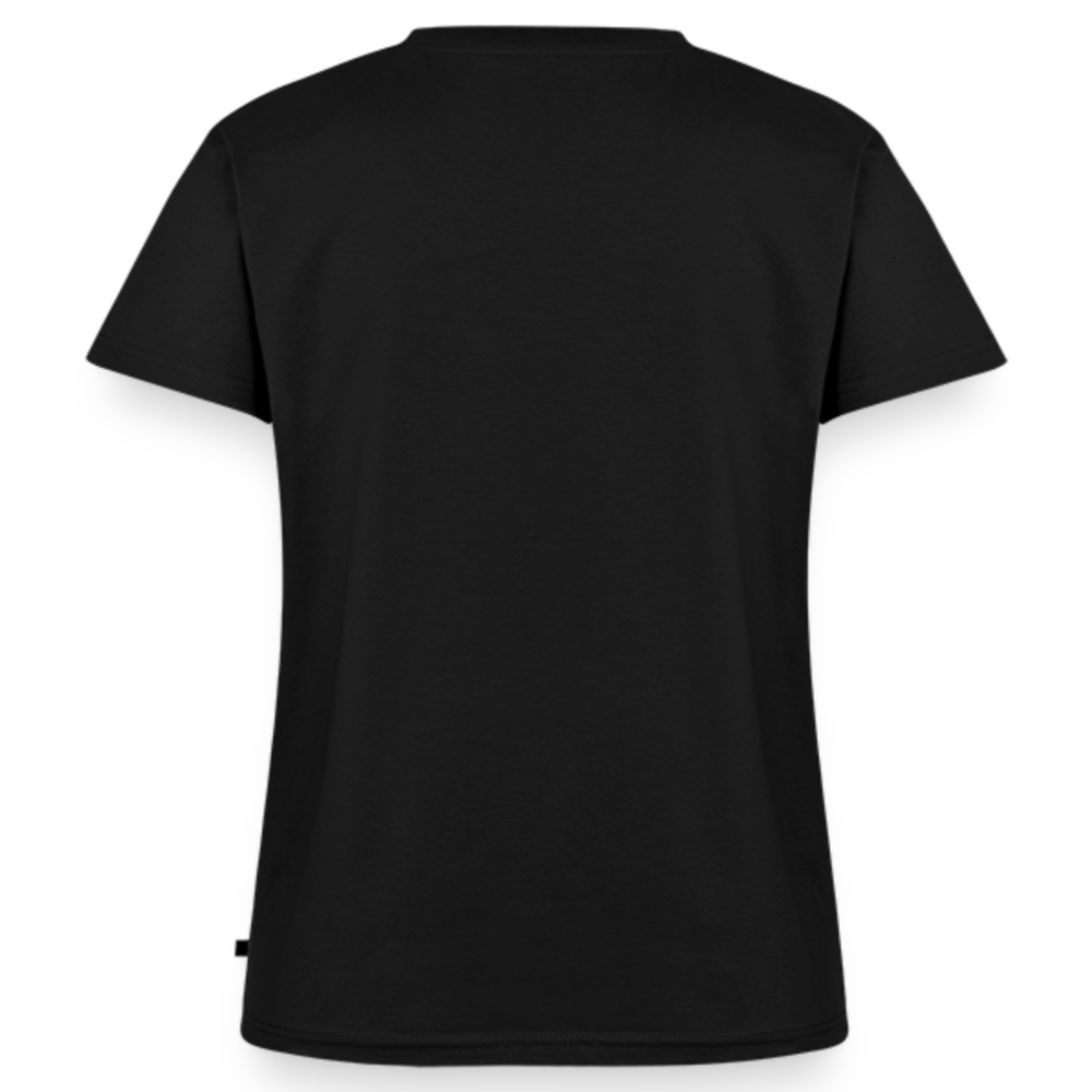 Frauen Bio-Shirt V-Ausschnitt Unterwegs zuhause – Camping & Vanlife - Schwarz