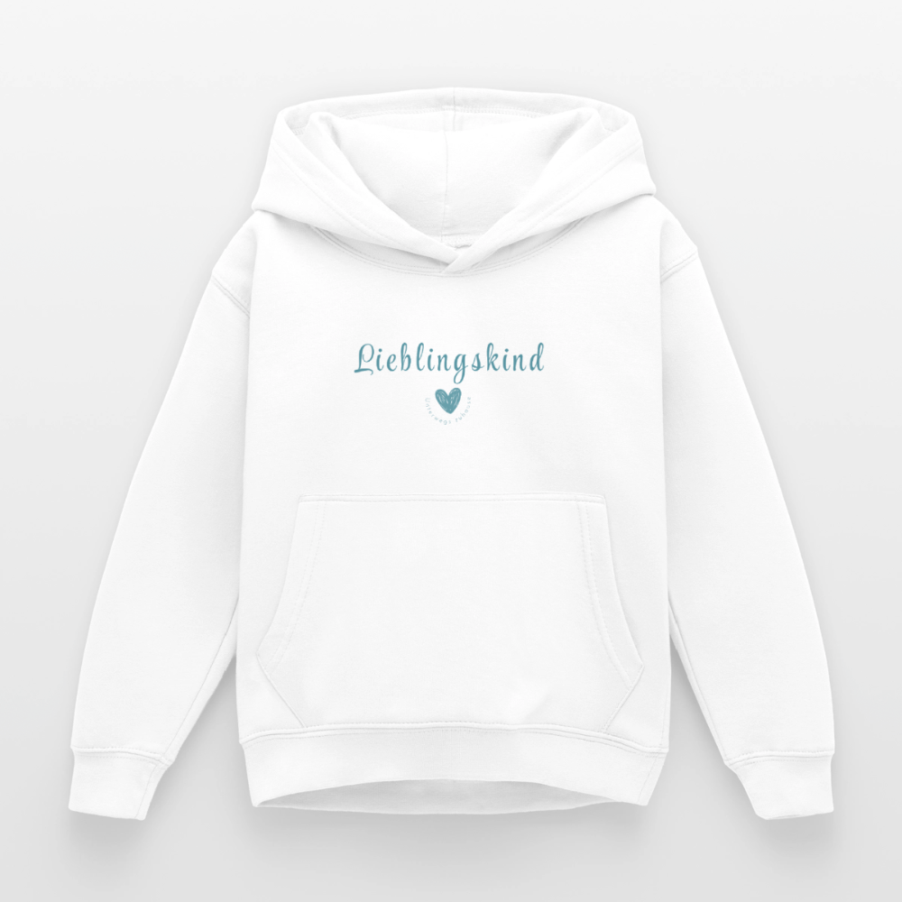 Kinderhoodie „Lieblingskind“ von Unterwegs zuhause – Geborgenheit zum Reinkuscheln - Weiß