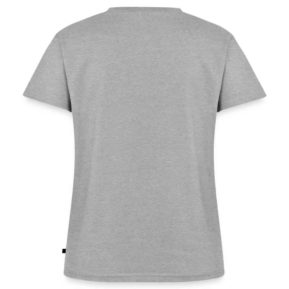 Frauen Bio-Shirt V-Ausschnitt Unterwegs zuhause – Camping & Vanlife - Grau meliert