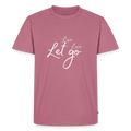 Herren Bio-T-Shirt Live Love Let Go – Camping, Reisen & Freizeit - Mauve