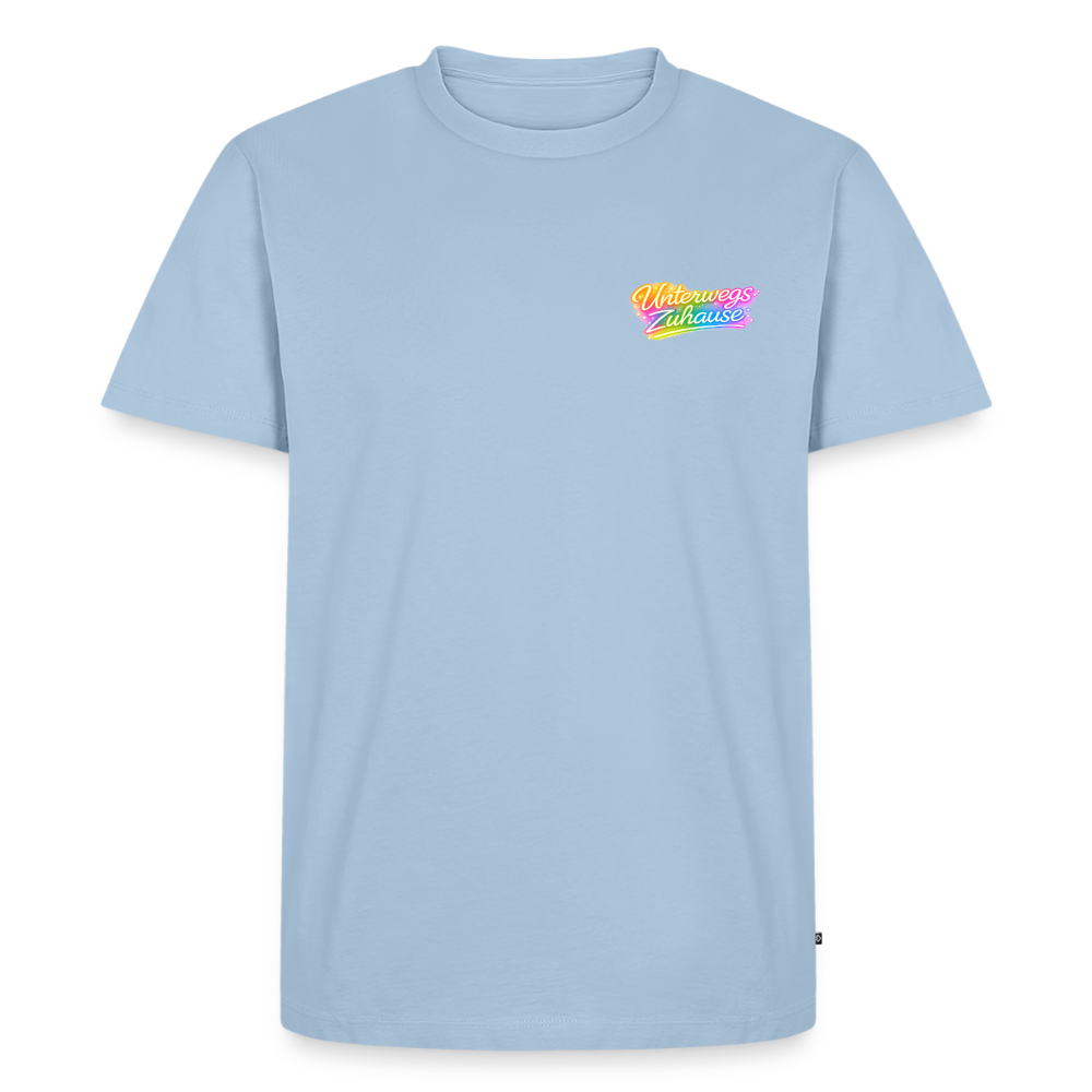 Herren Bio-T-Shirt If you cannot relax... – Wohnmobil, Camping & Vanlife - Hellblau