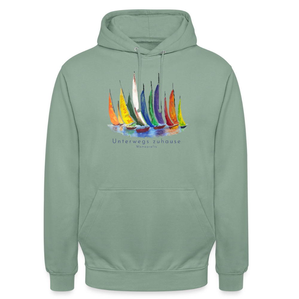 Unisex Hoodie – Urlaubsgefühl für jeden Tag - steel green