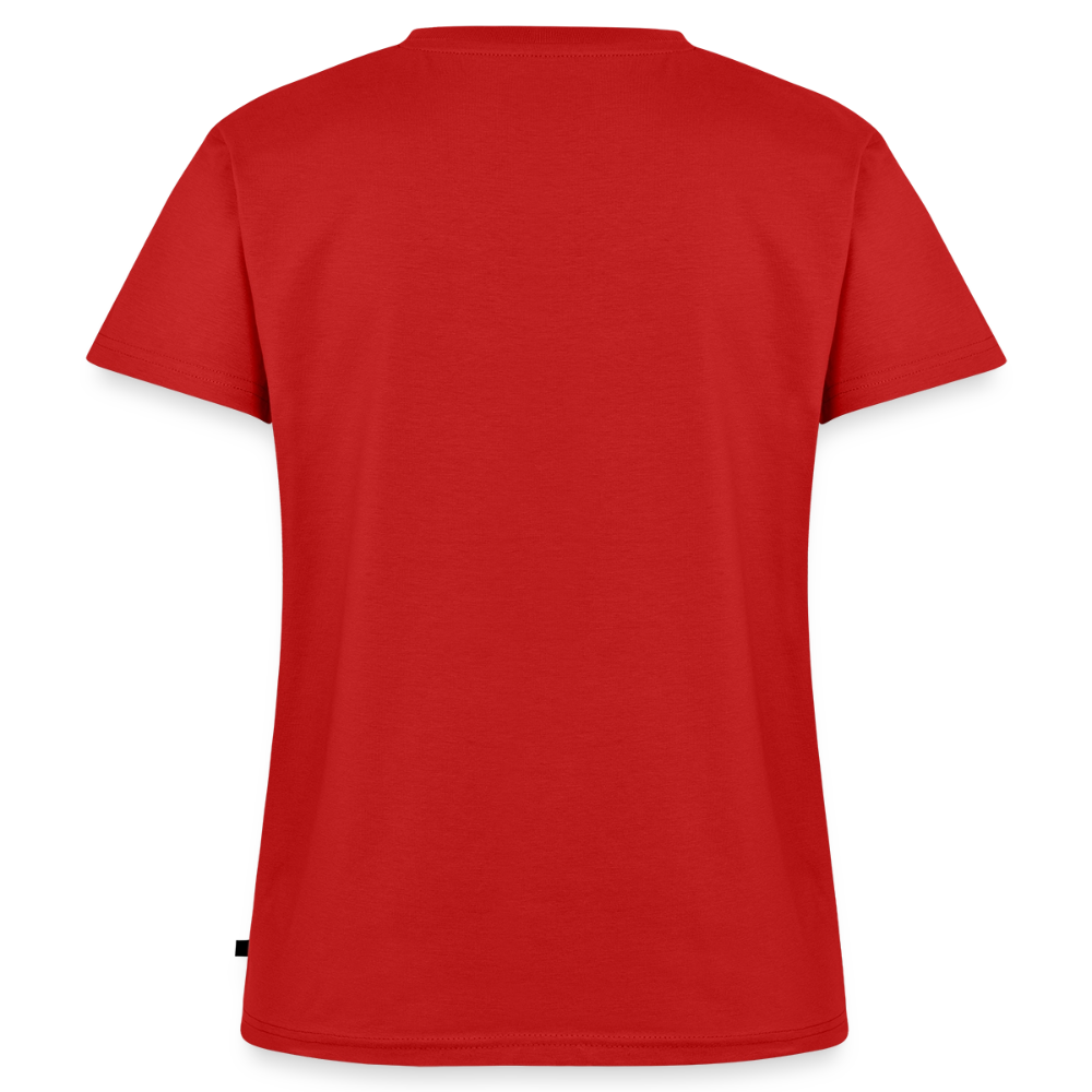 Frauen Bio-Shirt V-Ausschnitt Unterwegs zuhause – Camping & Vanlife - Rot