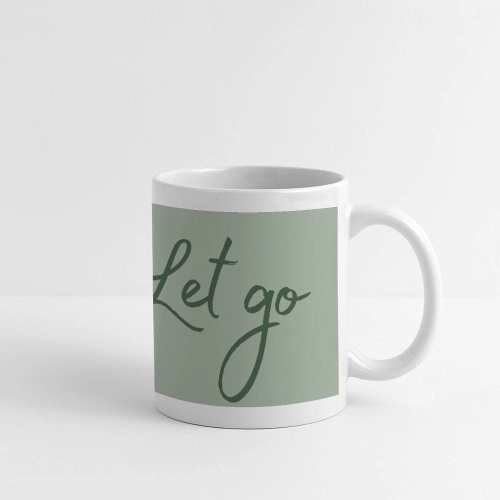 Panoramatasse „Live – Love – Let go!“ – Dein Moment für jeden Tag - Weiß