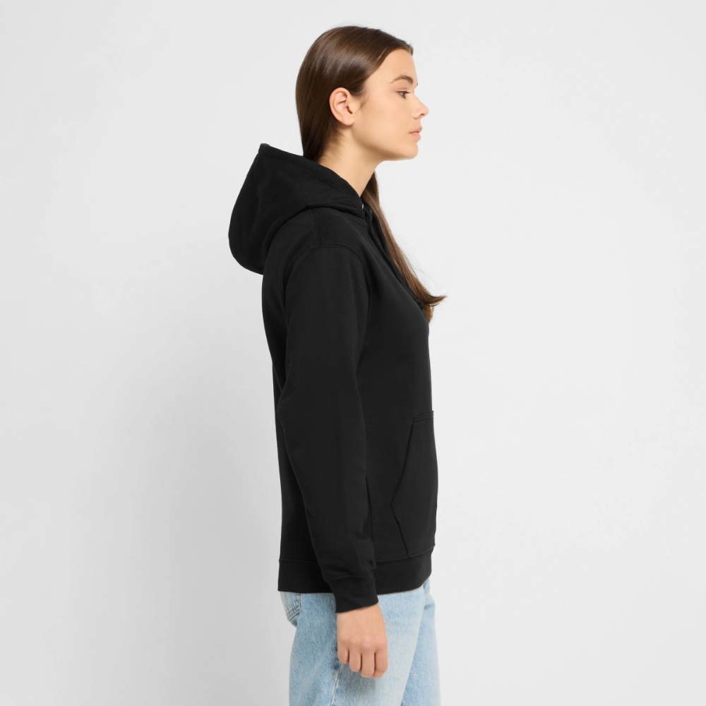 Unisex Hoodie „Life – Love – Let go“ – Wärme, die dich loslassen lässt - Schwarz