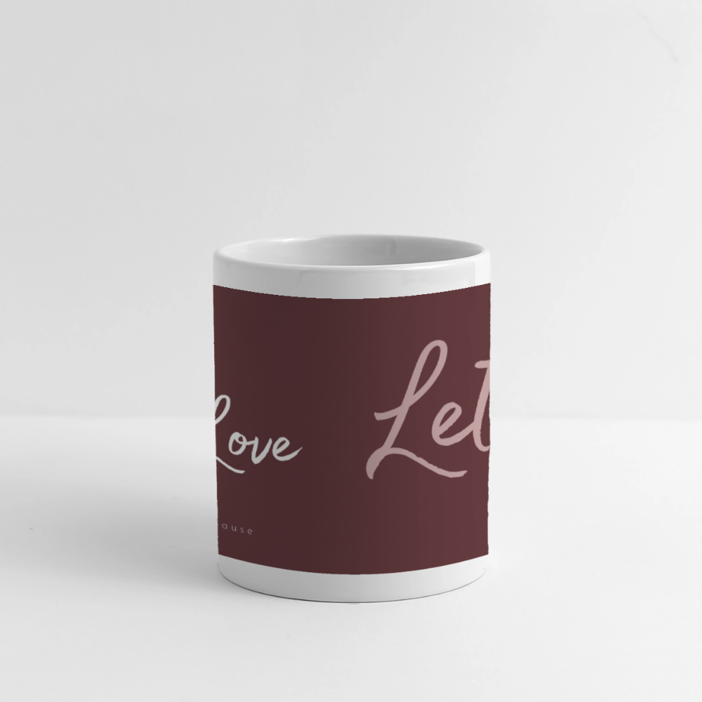 Panoramatasse „Live – Love – Let go!“ – Dein Moment für jeden Tag - Weiß