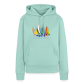Frauen Bio-Hoodie Unterwegs zuhause – Camping, Vanlife & Reisen - Mint 