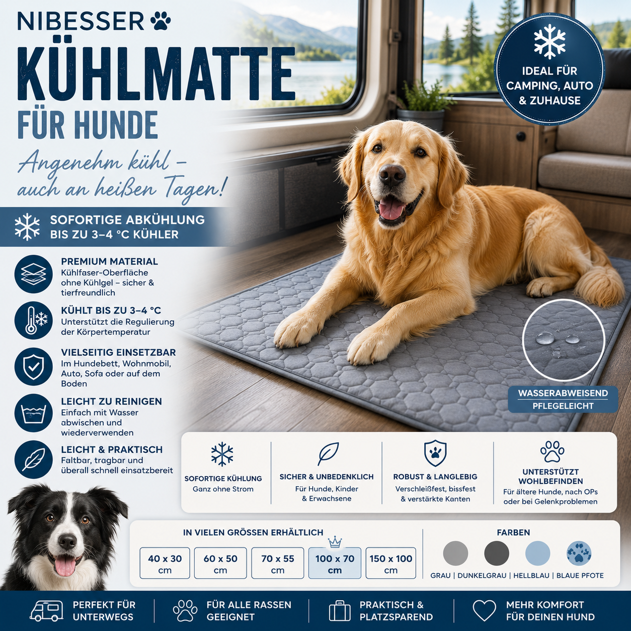 Kühl-Matte für den Hund