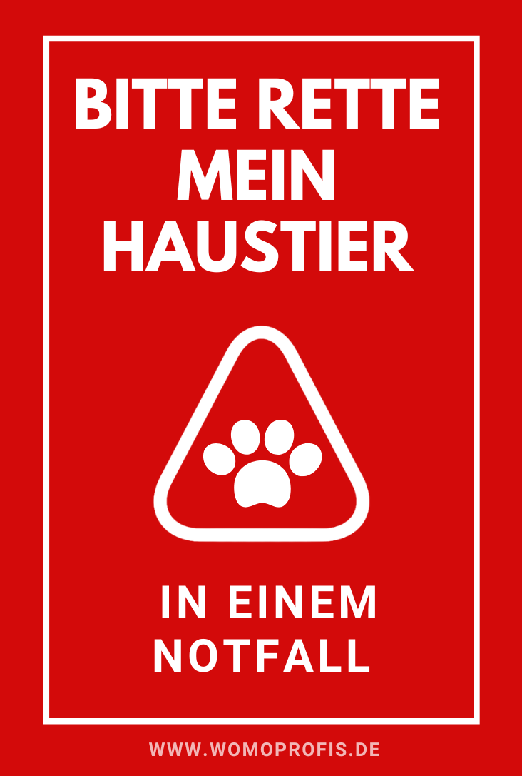 SOS-Rettungsaufkleber für die Scheiben - damit ihr Hund auch gerettet wird im Falle der Fälle