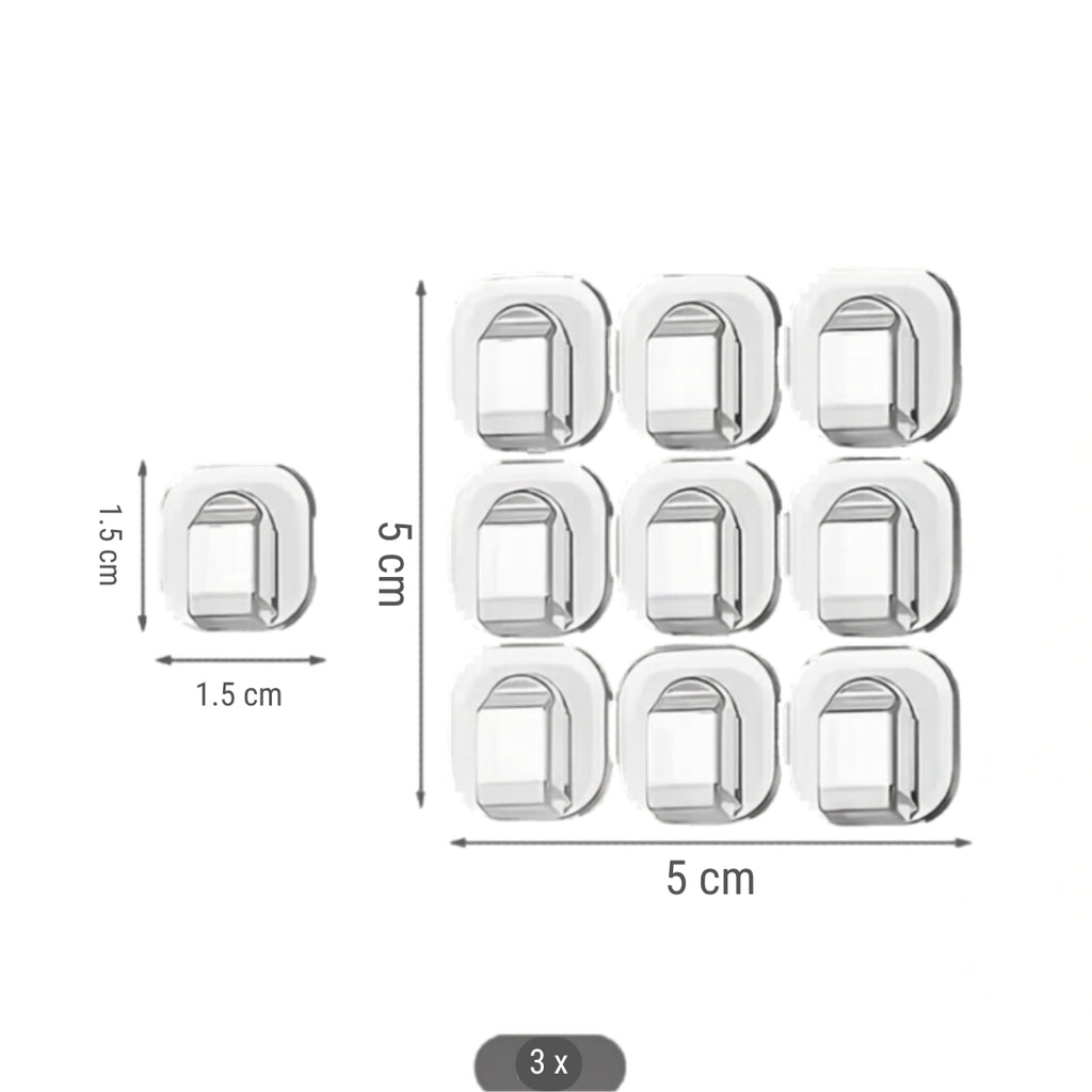 Lichtclips für Wohnmobil & Camping – Transparente Befestigungsclips im 27er-Set