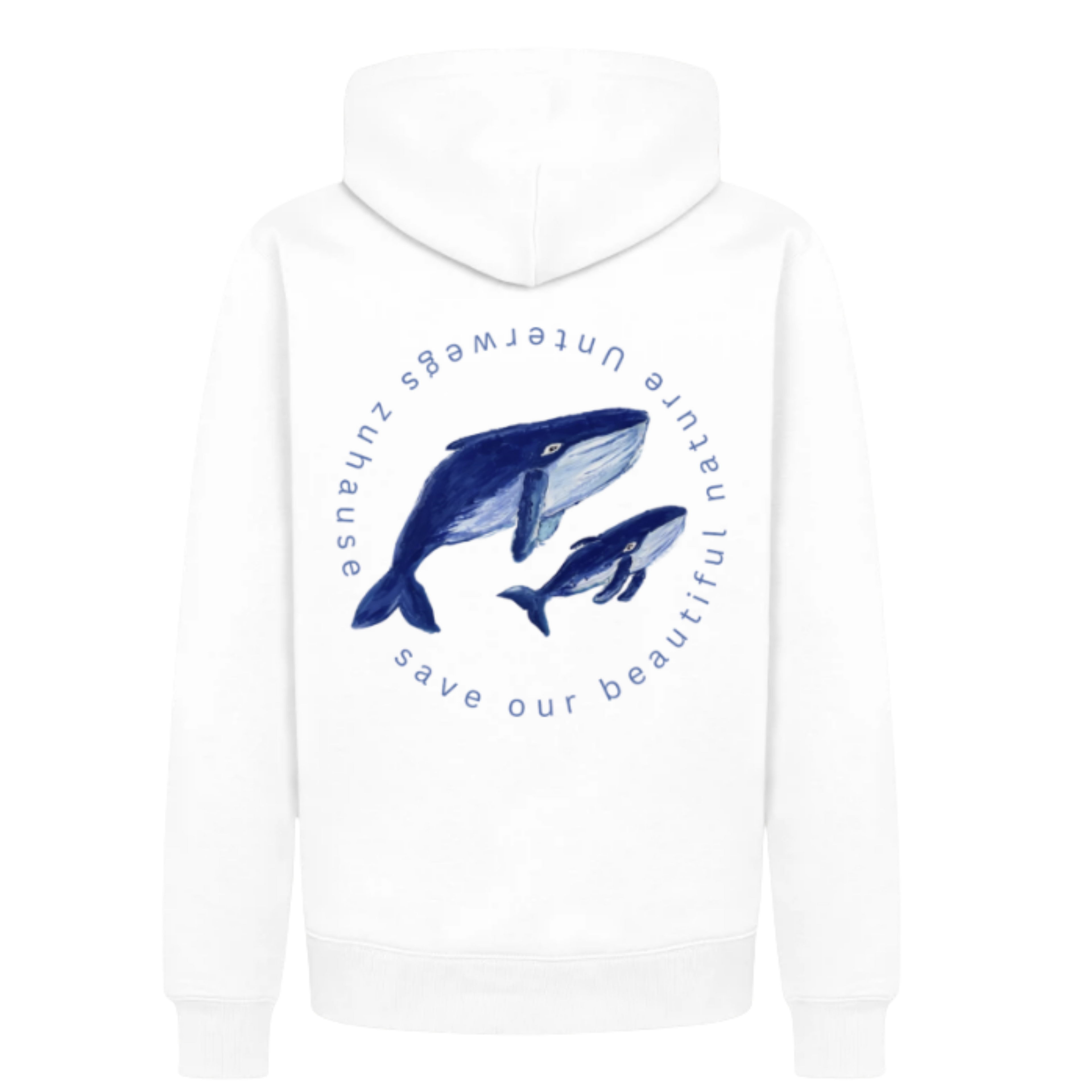 Männer Premium Hoodie „Wale“ von Unterwegs zuhause – Freiheit, Tiefe & Meeresgefühl