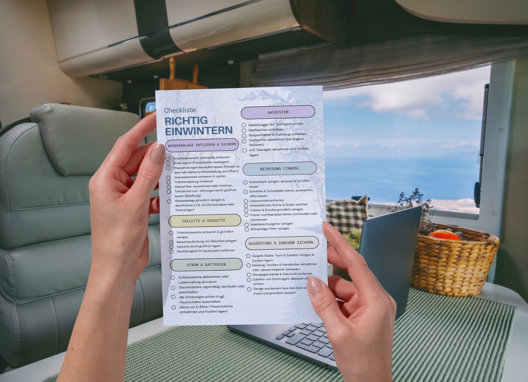 Checkliste "Richtig Einwintern", dauerhaft, Din A4