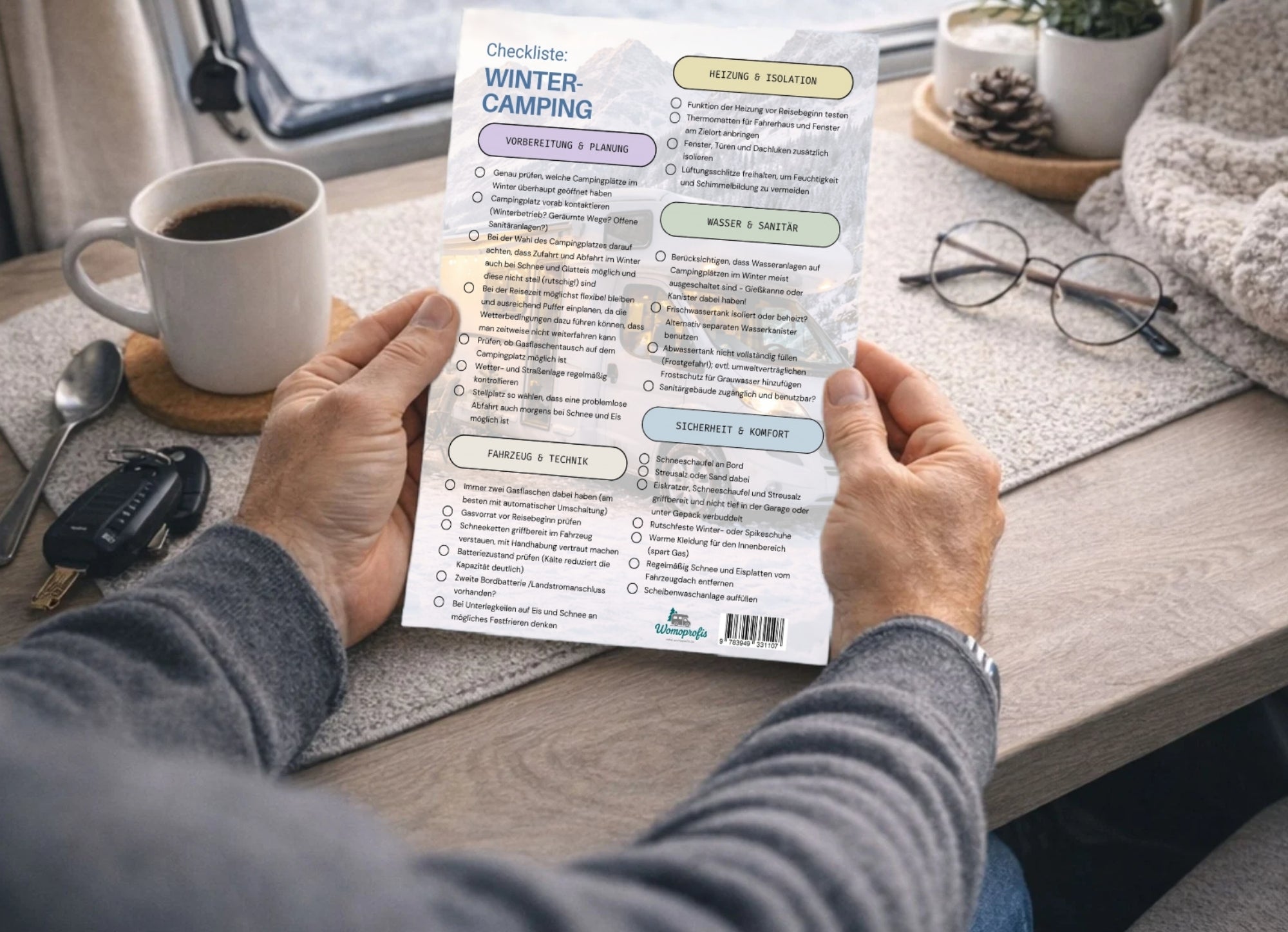 Checkliste "Wintercamping", dauerhaft, DIN A4