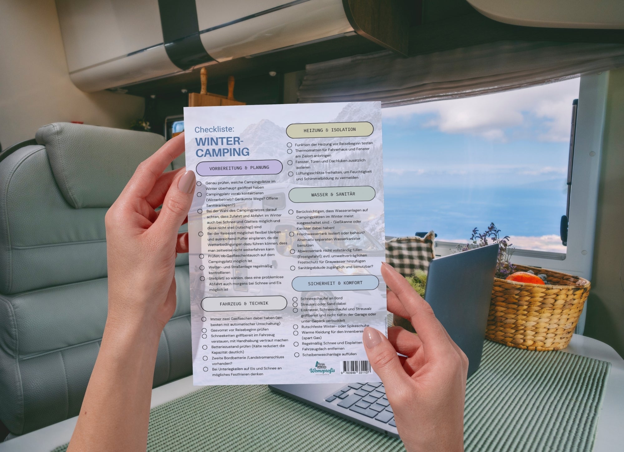 Checkliste "Wintercamping", dauerhaft, DIN A4