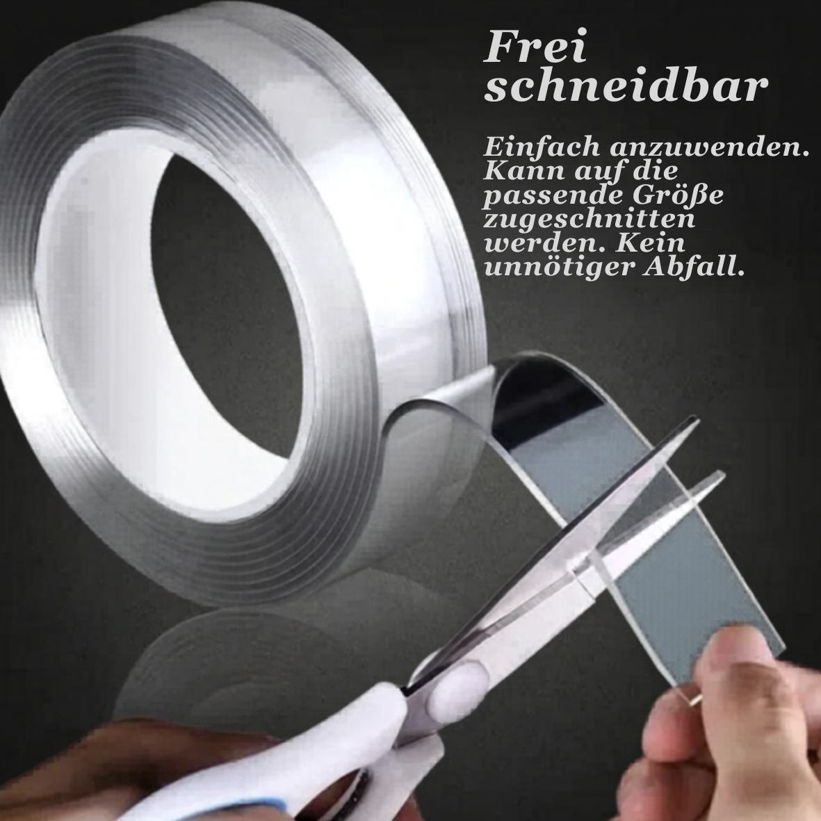 Extra-starkes Nano-Klebeband doppelseitig 2 cm oder 5  cm – Wiederverwendbares Transparentes Montageband