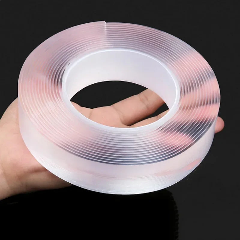 Extra-starkes Nano-Klebeband doppelseitig 2 cm oder 5  cm – Wiederverwendbares Transparentes Montageband