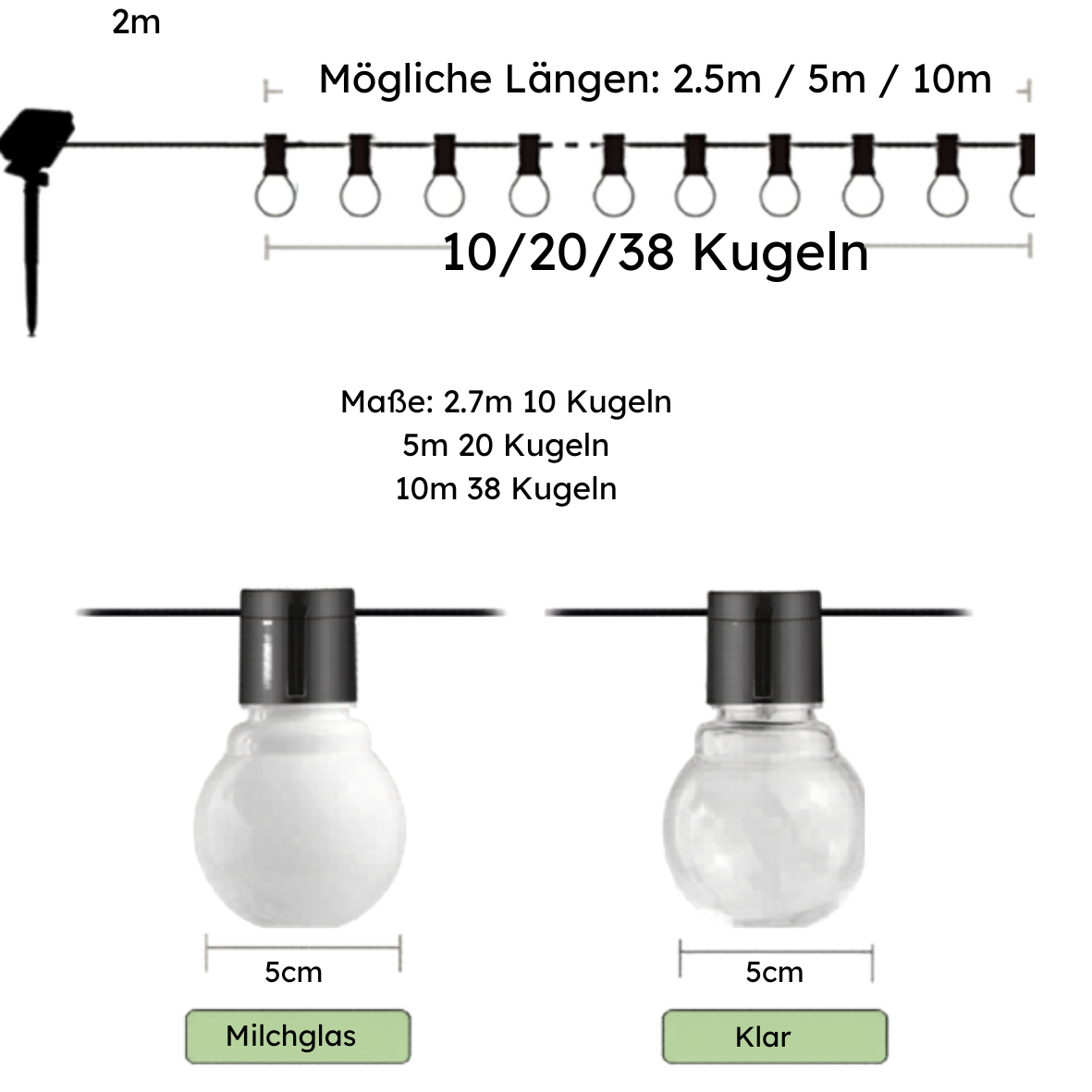Solar-Funkellichter im Feuerwerk-Design – 5-teiliges LED Deko-Licht für Camping, Garten &amp; Terrasse
