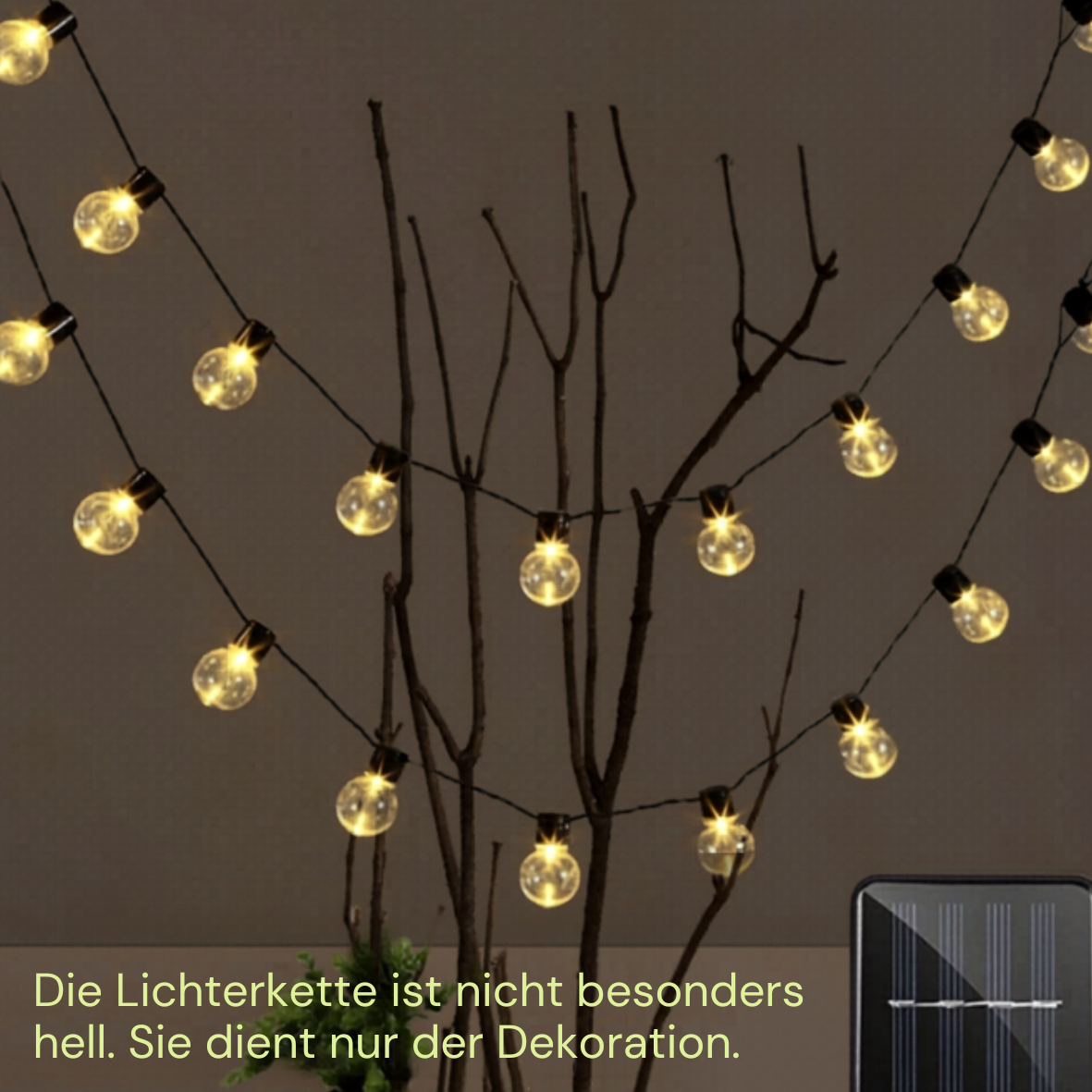 Solar-Funkellichter im Feuerwerk-Design – 5-teiliges LED Deko-Licht für Camping, Garten &amp; Terrasse