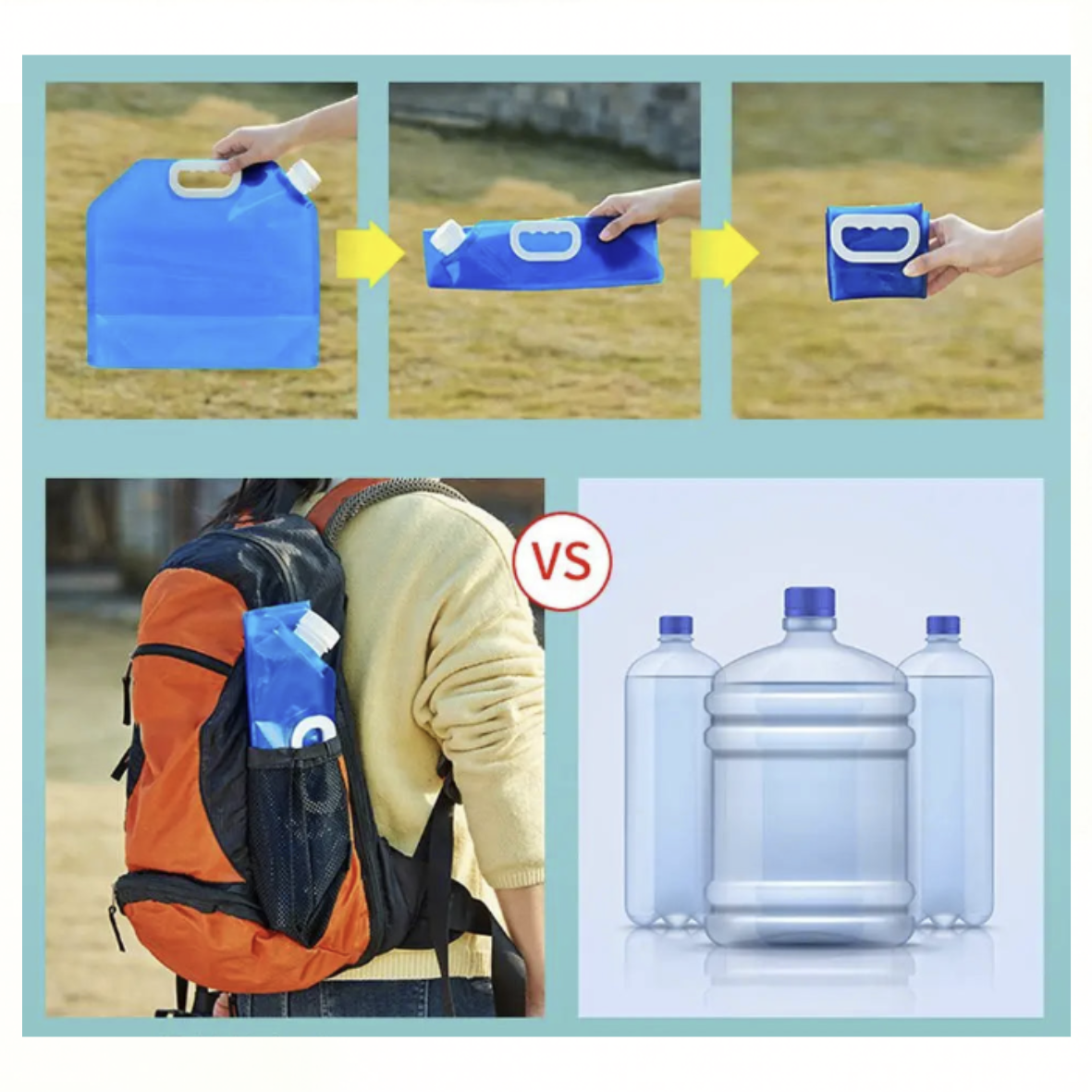 Faltbarer Wasserkanister – Platzsparender Wasserbehälter für Camping & Wohnmobil