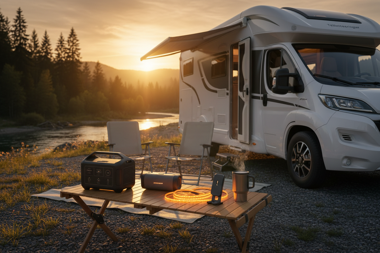 Hero – Teilintegriertes Wohnmobil Abendstimmung