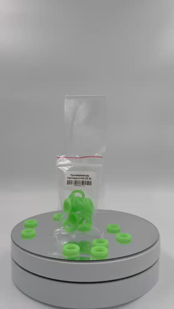 Leuchtende Zelthering-Ringe – Fluoreszierende Markierungsringe im 25er-Pack